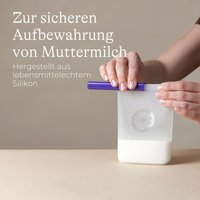 Lansinoh Silikon Muttermilchbeutel wiedderverwendbar, 5 Stück