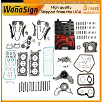 Engine Rebuild&Timing Chain Kit For 11-15 Chrysler Dodge Jeep Ram 3.6L Cherokee