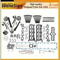 Head Gasket Set Bolts Timing Chain Kit Fits 00-05 Ford F150 E-250 Excursion 5.4L