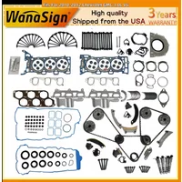 Head Gasket Set Timing Chain Kit For Chevrolet Camaro GMC Cadillac 3.6L 2009-16