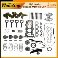 G4FG 1.6L Engine Overhaul Rebuild Kit Head Gasket Set For Hyundai Kia Soul 10-22