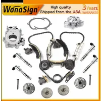 Timing Chain Kit w/Chain Guide Tensioner Sprocket Full Gasket For Chevy GMC Cadillac Buick 2.8L 3.0L 3.6L V6