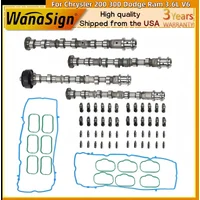 Camshaft Rocker Lifter Kit For Chrysler 200 300 Dodge Ram 3.6L V6 Pentastar Jeep