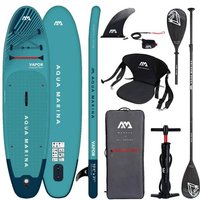 WassersportEuropa AQUA MARINA VAPOR 104 SUP Board Set aufblasbar Stand Up Paddle Kajakpaddel Sitz