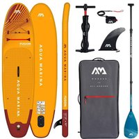 WassersportEuropa AQUA MARINA FUSION iSUP Board Set aufblasbar Stand Up Paddle 330cm Carbon Guide