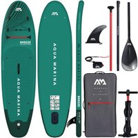 WassersportEuropa AQUA MARINA BREEZE 910 iSUP Board Set aufblasbar Stand Up Paddle Surfboard