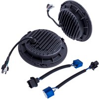 2pcs Round Led Headlights7 Inch Clear Front Rear compatible for Jeep Cj-5 Lj