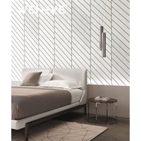 121x50,1 cm VT - PB43 (B0 Zgaszona biel) JODEŁKA - Panel dekor 3D beton architektoniczny