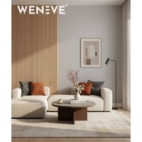 275x12x1,6 cm LD Lamele OBŁE półwałki (dąb natura) - Panel ścienny i sufitowy 3D