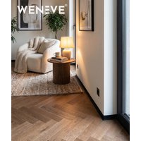 200 x 1,6 x 4,5 cm LUMINIO™ - (czarny) - listwa przypodłogowa cokołowa aluminiowa - H45