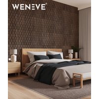 50x50x1,1 cm MB (lemon) panel frezowany MDF fornir orzech - ozdobna dekoracja ścienna 3D
