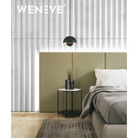 135x49,8 cm VT - PB59 (S50 Mglista szarość) LAMEL OBŁY - Panel dekor 3D beton architektoniczny
