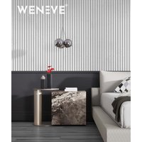 135x45,6 cm VT - PB57 (S50 Mglista szarość) LAMEL OBŁY - Panel dekor 3D beton architektoniczny