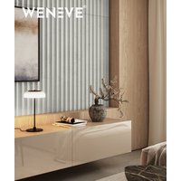 135x52,3 cm VT - PB60 (CL08 Pistacjowa biel) LAMEL OBŁY - Panel dekor 3D beton architektoniczny