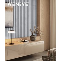 135x52,3 cm VT - PB60 (S96 Chłodna szarość) LAMEL OBŁY - Panel dekor 3D beton architektoniczny