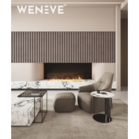 135x49,8 cm VT- PB61 (CL02 Aksamitna mocha) LAMEL OBŁY - Panel dekor 3D beton architektoniczny