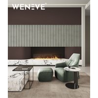 135x49,8 cm VT - PB61 (CL09 Pastelowa szałwia) LAMEL OBŁY - Panel dekor 3D beton architektoniczny