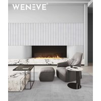 135x49,8 cm VT - PB61 (S50 Mglista szarość) LAMEL OBŁY - Panel dekor 3D beton architektoniczny