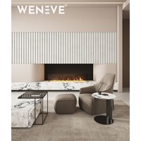 135x49,8 cm VT - PB61 (B0 Zgaszona biel) LAMEL OBŁY - Panel dekor 3D beton architektoniczny