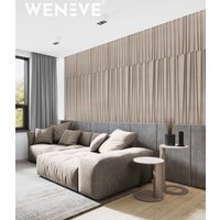 120x60 cm VT - PB04 (CL04 Kaszmirowy beż) ŻALUZJE - panel dekor 3D beton architektoniczny