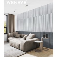 120x60 cm VT - PB04 (S50 Mglista szarość) ŻALUZJE - panel dekor 3D beton architektoniczny