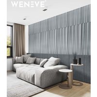 120x60 cm VT - PB04 (S96 Chłodna szarość) ŻALUZJE - panel dekor 3D beton architektoniczny