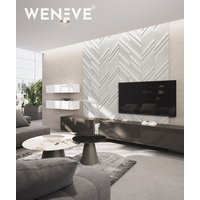 127x60x3,5 cm VT - PB70 (B0 Zgaszona biel) JODEŁKA - Panel dekor 3D beton architektoniczny