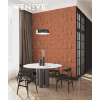 60x60 cm VT - PB16 (CL01 Ceglasta terakota) COCO 2 - panel dekor 3D beton architektoniczny