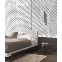 121x50,1 cm VT - PB43 (S50 Mglista szarość) JODEŁKA - Panel dekor 3D beton architektoniczny