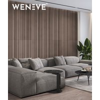 135x56 cm VT - PB58 (CL02 Aksamitna mocha) LAMEL OBŁY - Panel dekor 3D beton architektoniczny