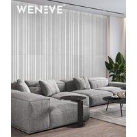 135x56 cm VT - PB58 (S50 Mglista szarość) LAMEL OBŁY - Panel dekor 3D beton architektoniczny