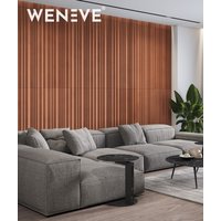 135x56 cm VT - PB58 (CL01 Ceglasta terakota) LAMEL OBŁY - Panel dekor 3D beton architektoniczny