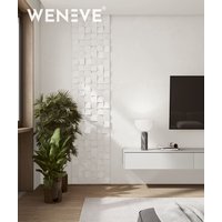 60x60 cm VT - PB15 (B0 Zgaszona biel) COCO - panel dekor 3D beton architektoniczny