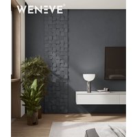 60x60 cm VT - PB15 (B15 Grafitowa czerń) COCO - panel dekor 3D beton architektoniczny