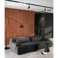 118,8x60 cm VT - PB44 (CL01 Ceglasta terakota) JODEŁKA - Panel dekor 3D beton architektoniczny