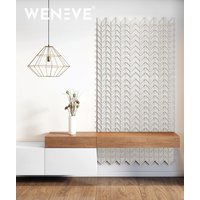 93,5x60 cm VT - PB49 (B0 Zgaszona biel) JODEŁKA - Panel dekor 3D beton architektoniczny