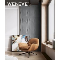 120x60 cm VT - PB07 (S96 Chłodna szarość) KRYSZTAŁ - panel dekor 3D beton architektoniczny