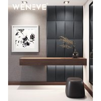 60x60 cm VT - PB20 (B15 Grafitowa czerń) BLOK - panel dekor 3D beton architektoniczny