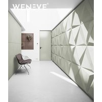 60x60 cm VT - PB36 (CL08 Pistacjowa biel) TRIANGLE - Panel dekor 3D beton architektoniczny