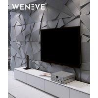 120x60 cm VT - PB05 (S96 Chłodna szarość) KRYSZTAŁ, wersja C - panel dekor 3D beton architektoniczny