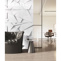 120x60 cm VT - PB05 (B0 Zgaszona biel) KRYSZTAŁ, wersja C - panel dekor 3D beton architektoniczny