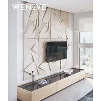 120x60 cm VT - PB05 (KS Kość słoniowa) KRYSZTAŁ, wersja LOSOWA - panel dekor 3D beton architektoniczny