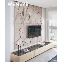 120x60 cm VT - PB05 (CL04 Kaszmirowy beż) KRYSZTAŁ, wersja LOSOWA - panel dekor 3D beton architektoniczny