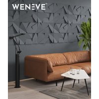 60x60 cm VT - PB06 (B8 Stylowy antracyt) ORIGAMI - panel dekor 3D beton architektoniczny A