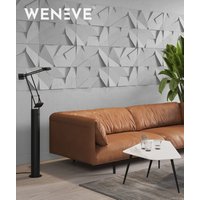 60x60 cm VT - PB06 (S50 Mglista szarość) ORIGAMI - panel dekor 3D beton architektoniczny A