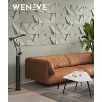 60x60 cm VT - PB06 (CL08 Pistacjowa biel) ORIGAMI - panel dekor 3D beton architektoniczny A