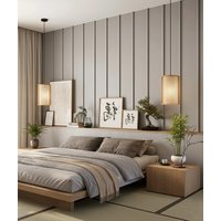 275x30x2,4 cm LD panel ścienny KODO (Beż piaskowy) - ozdobna dekoracja 3D