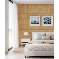 30x60x1,1 cm LD (Blank mini) panel frezowany MDF fornir dębowy - ozdobna dekoracja ścienna 3D