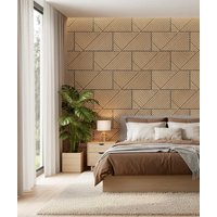30x60x1,1 cm LD (Koperta 2 mini) panel frezowany MDF fornir dębowy - ozdobna dekoracja ścienna 3D