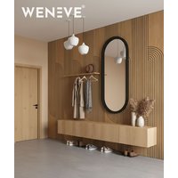275x60x1,1 cm LD Linea (fornir dębowy) panel frezowany MDF - ozdobna dekoracja ścienna 3D